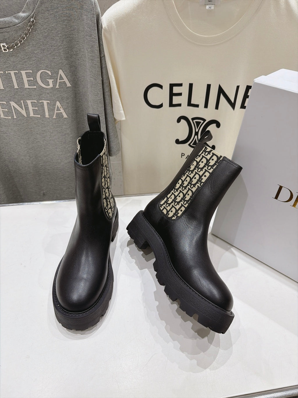Black Dior Ride Chelsea Boot 5