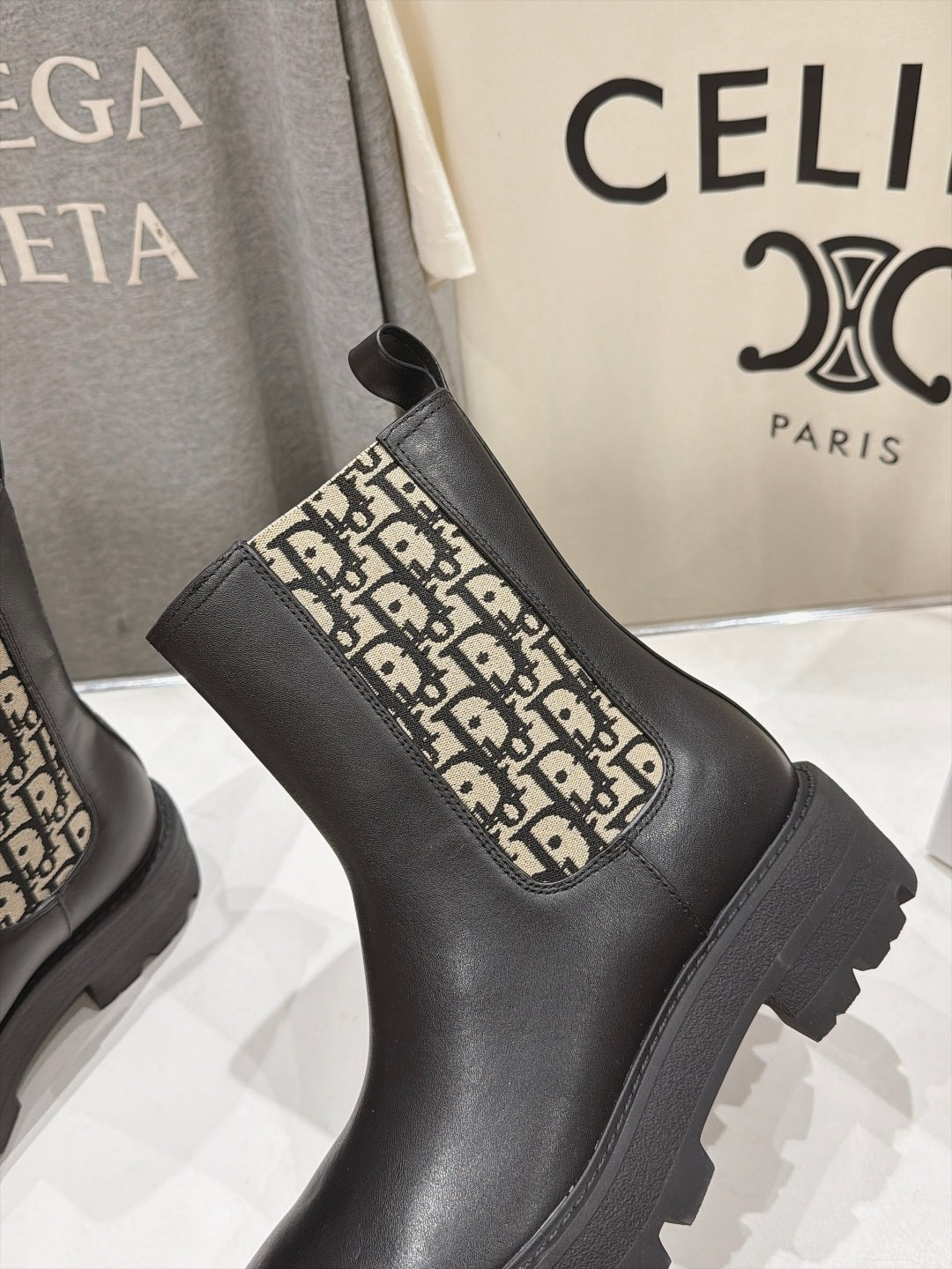 Black Dior Ride Chelsea Boot 6