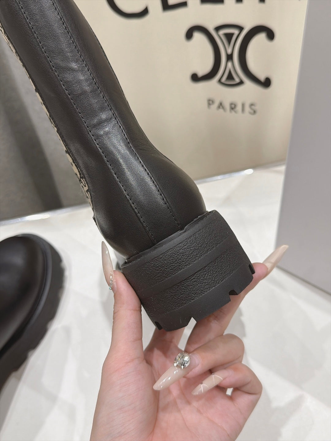 Black Dior Ride Chelsea Boot 8