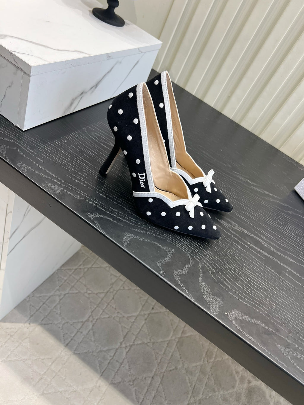 Black Dior Romance Pump