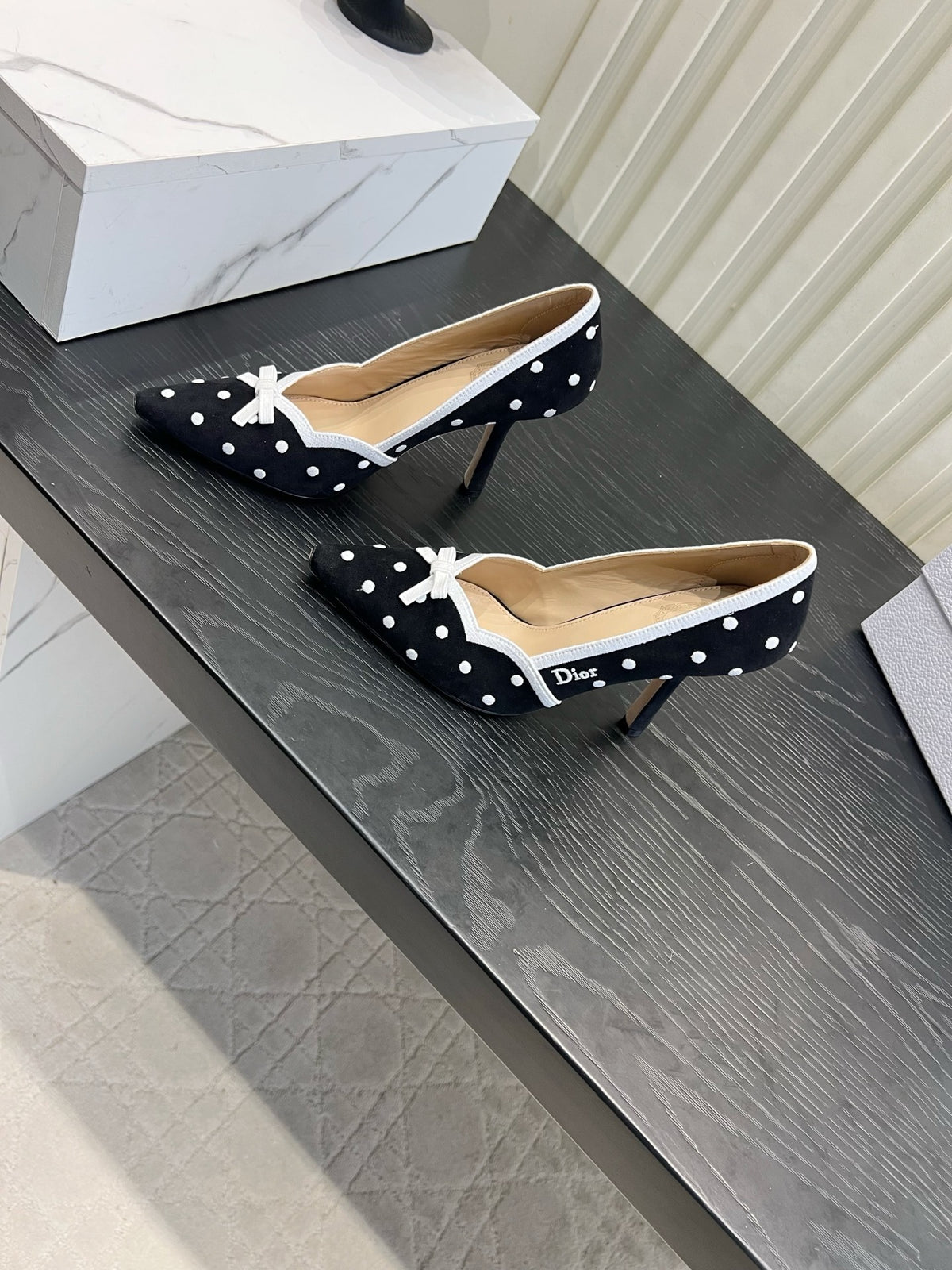 Black Dior Romance Pump