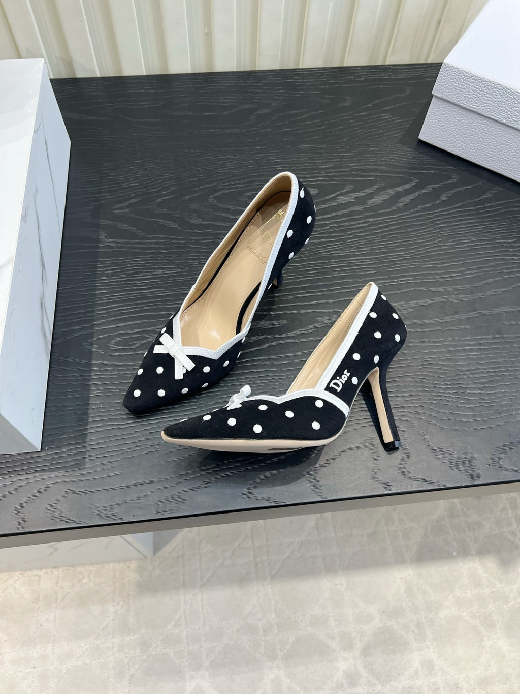 Black Dior Romance Pump