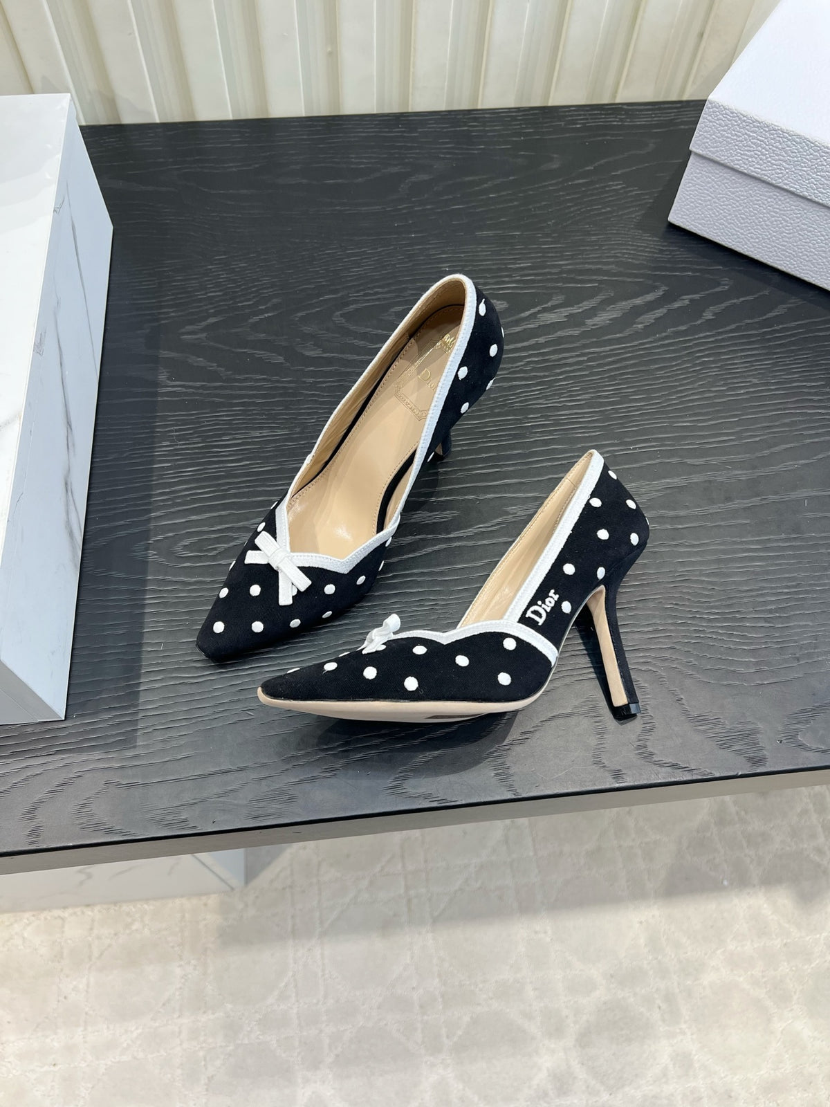 Black Dior Romance Pump