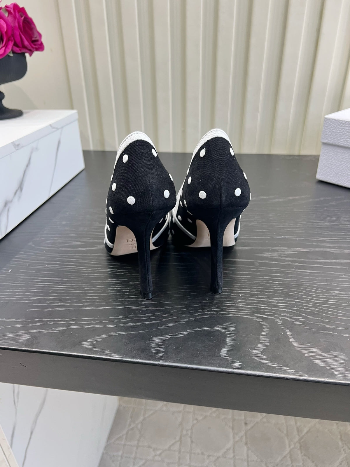 Black Dior Romance Pump