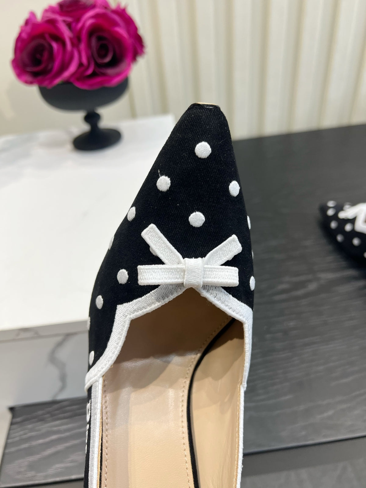 Black Dior Romance Pump