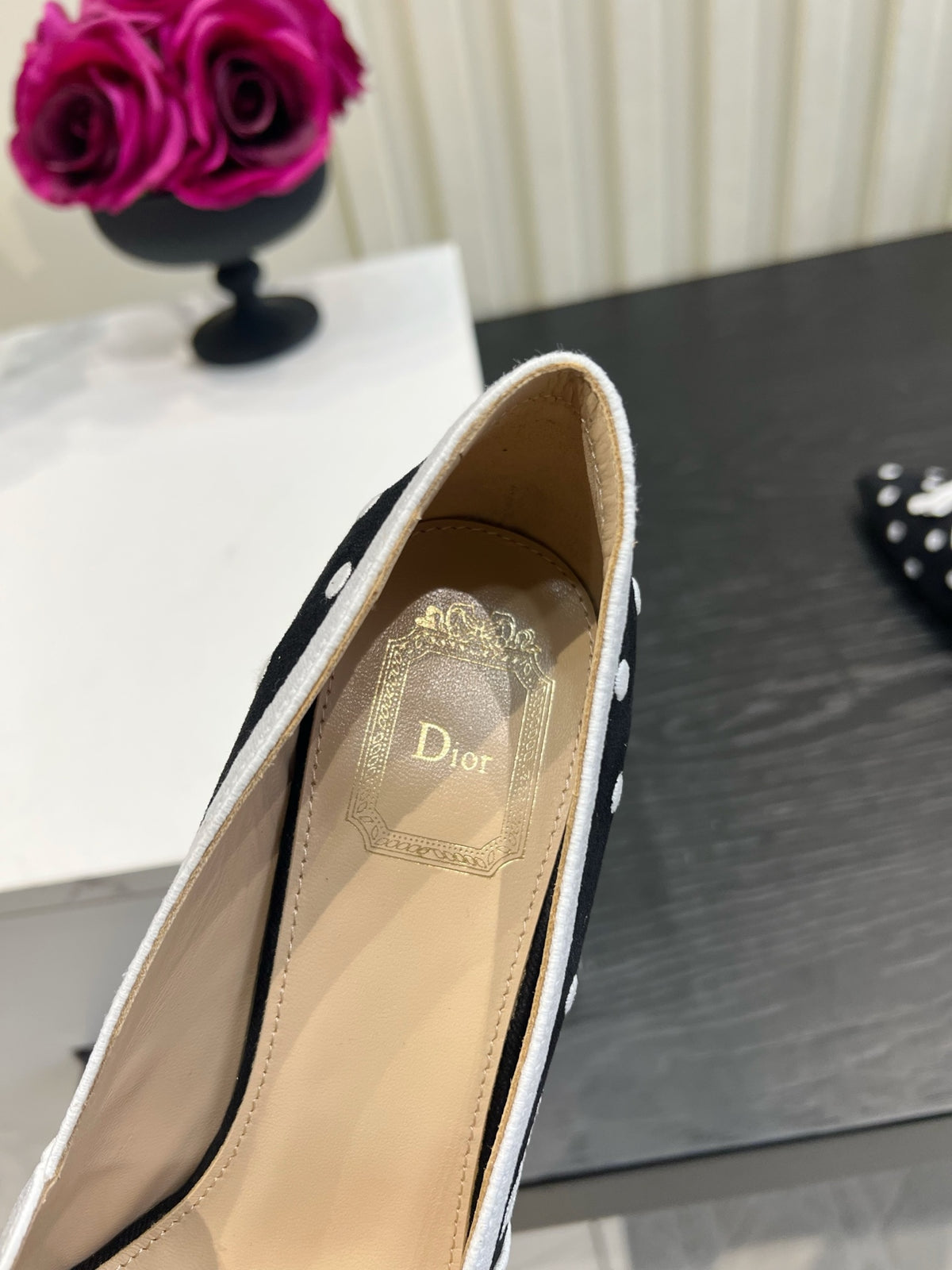 Black Dior Romance Pump