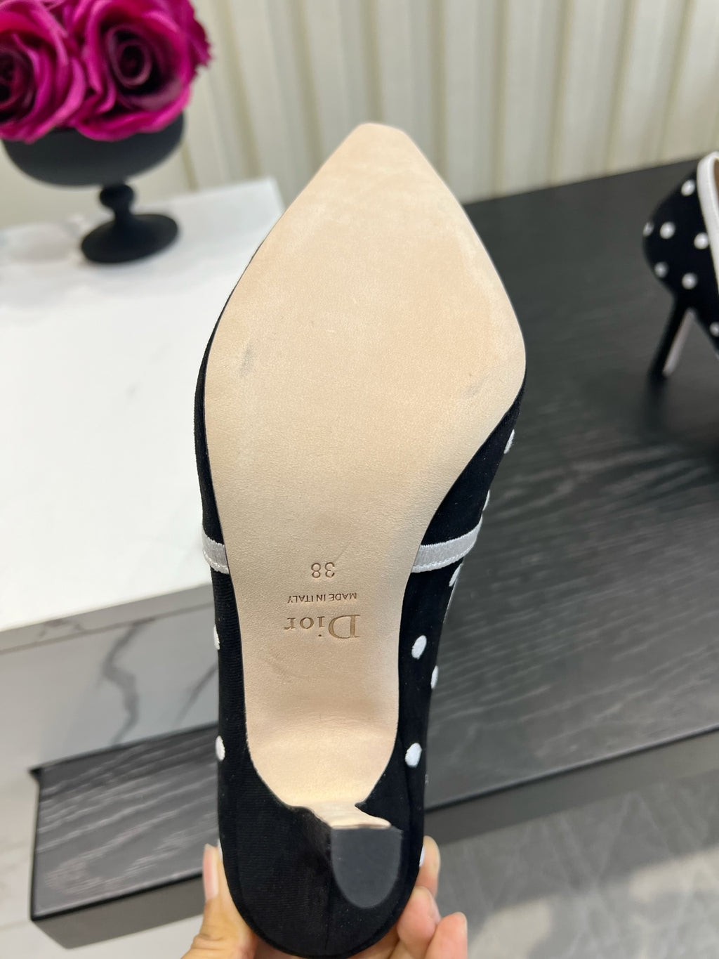 Black Dior Romance Pump