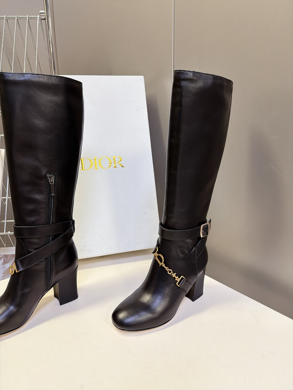 Black Diorly Heeled Boot