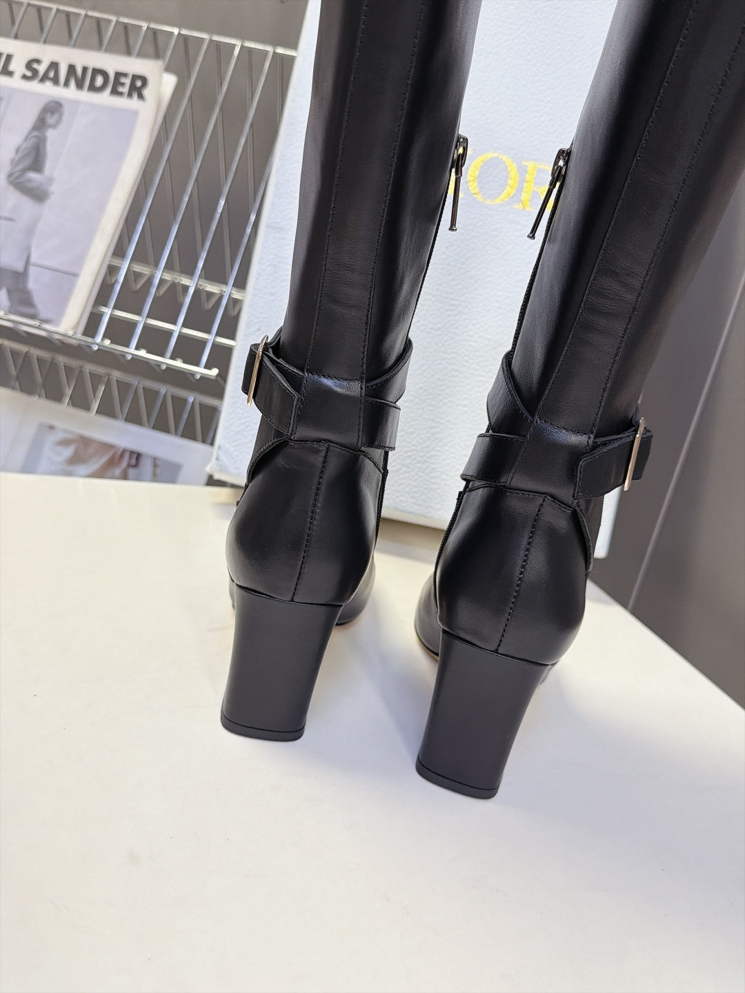 Black Diorly Heeled Boot