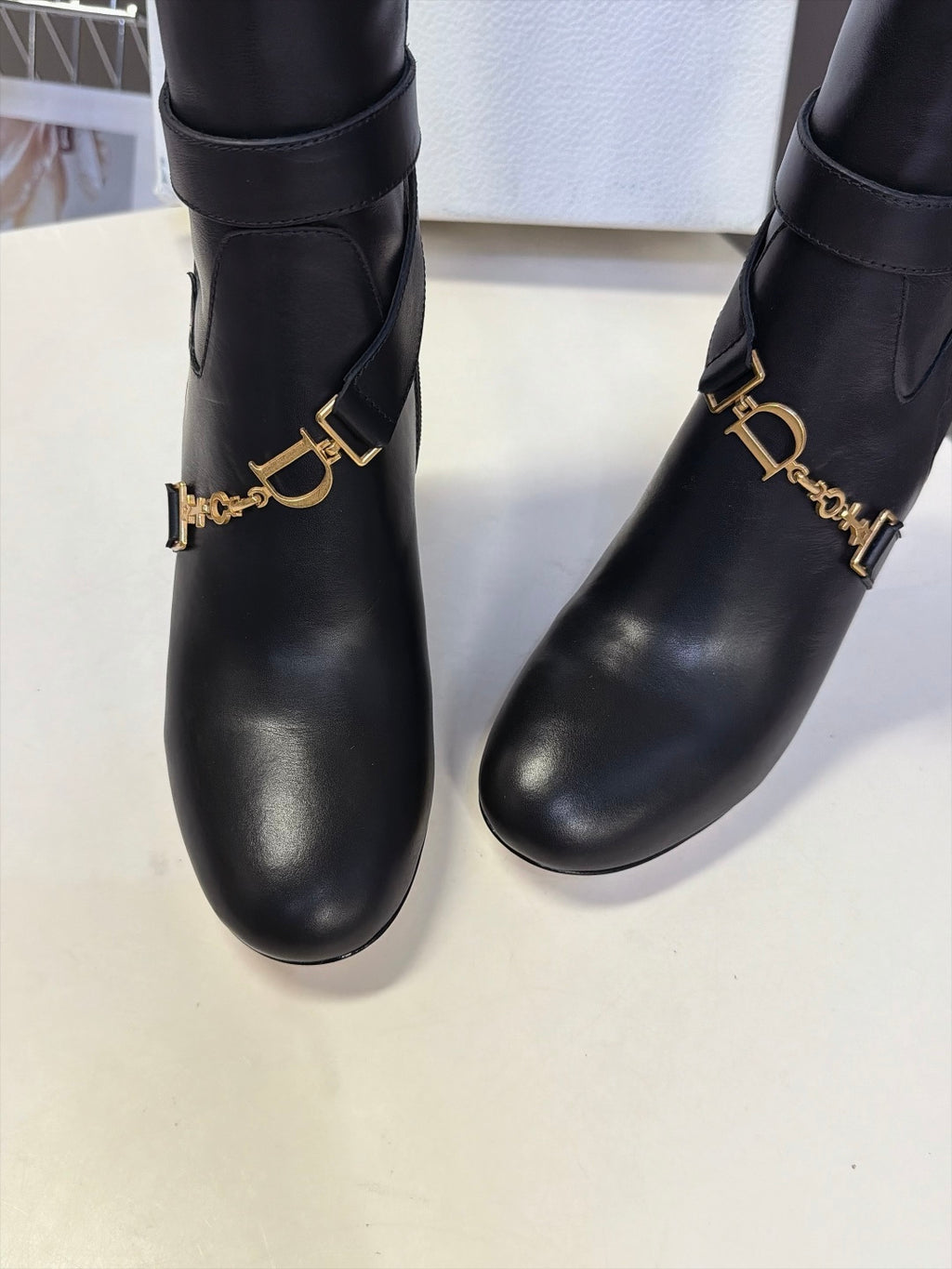 Black Diorly Heeled Boot