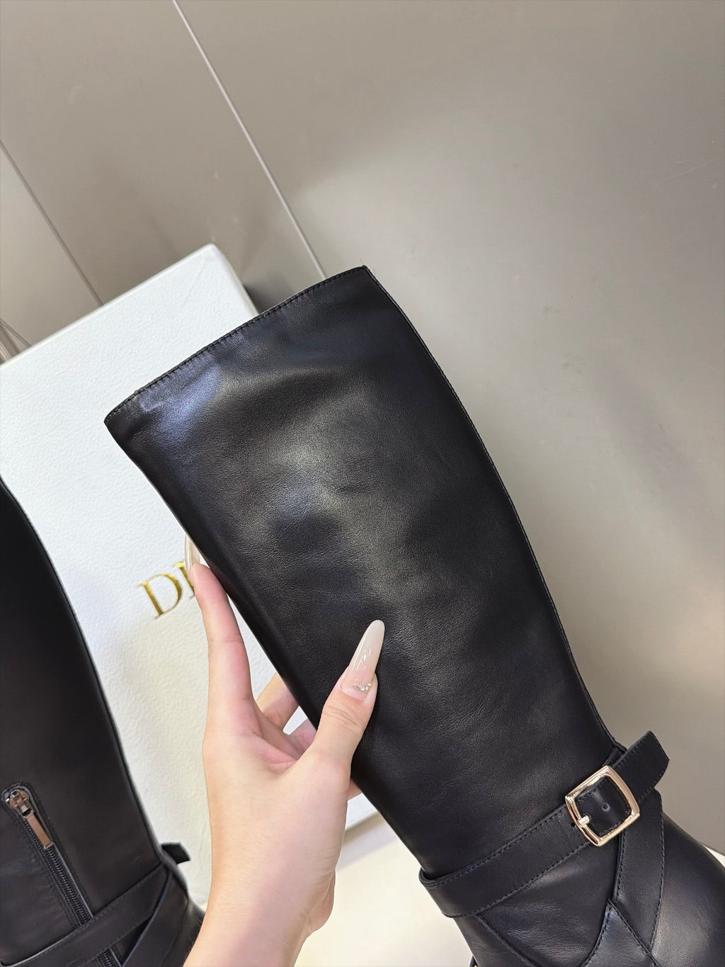 Black Diorly Heeled Boot