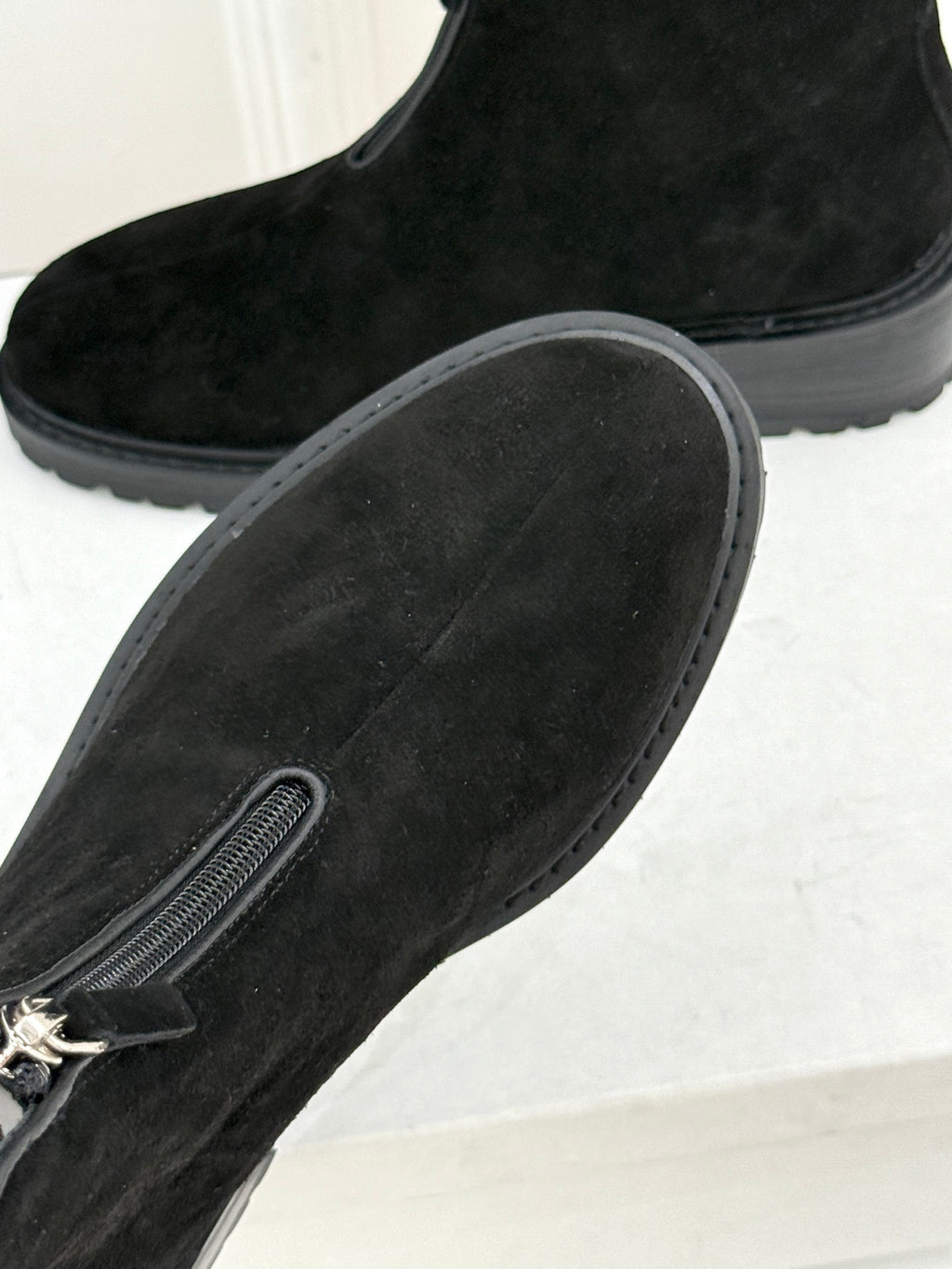 Black Hike Suede Ankle Boots
