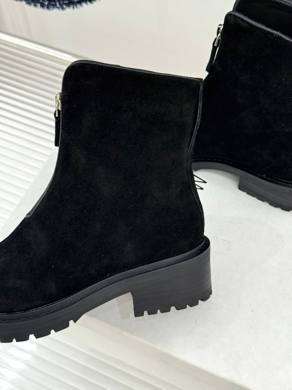 Black Hike Suede Ankle Boots