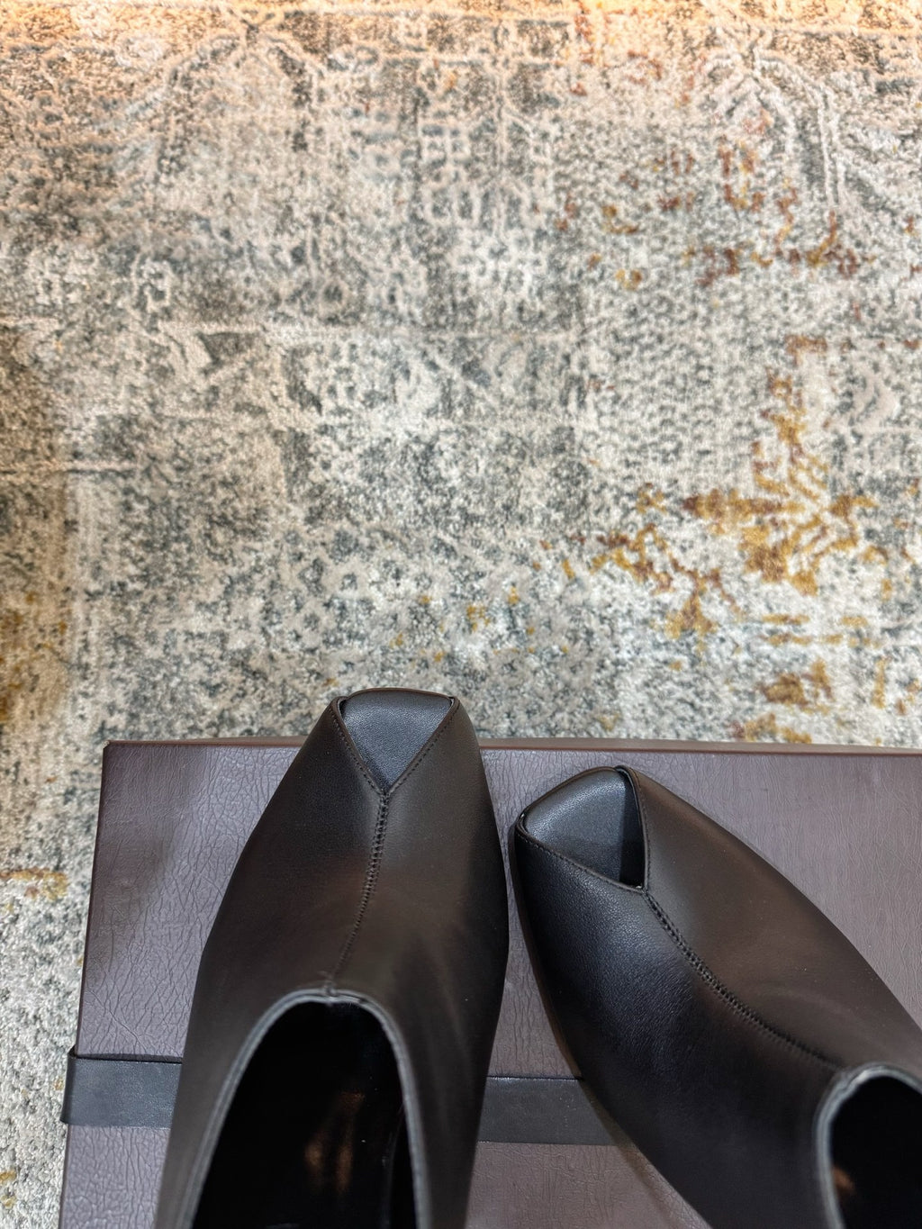 Black Horn Heel Mule - 07