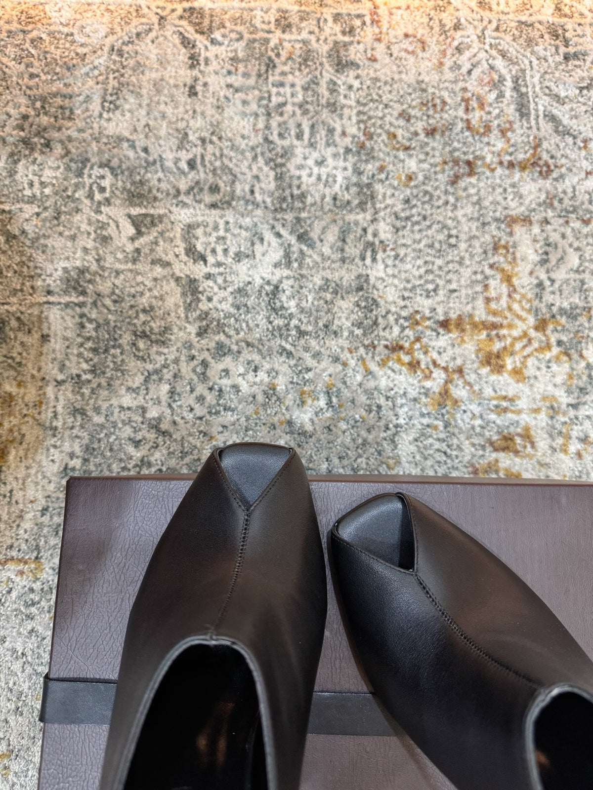 Black Horn Heel Mule - 07