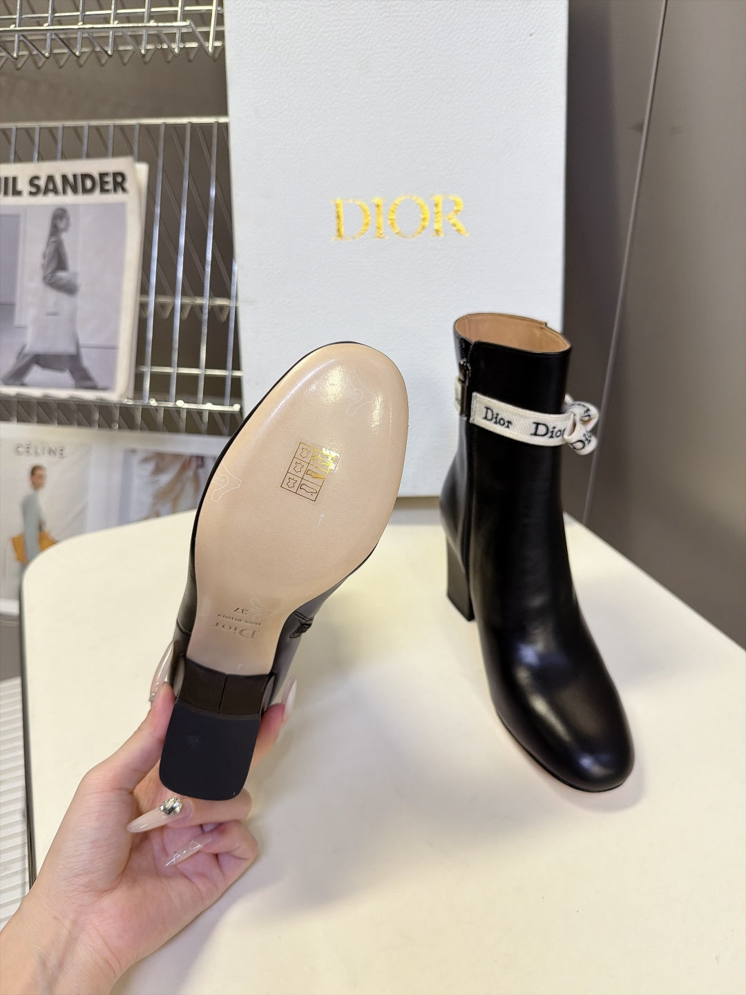 Black J'Adior Heeled Ankle Boot
