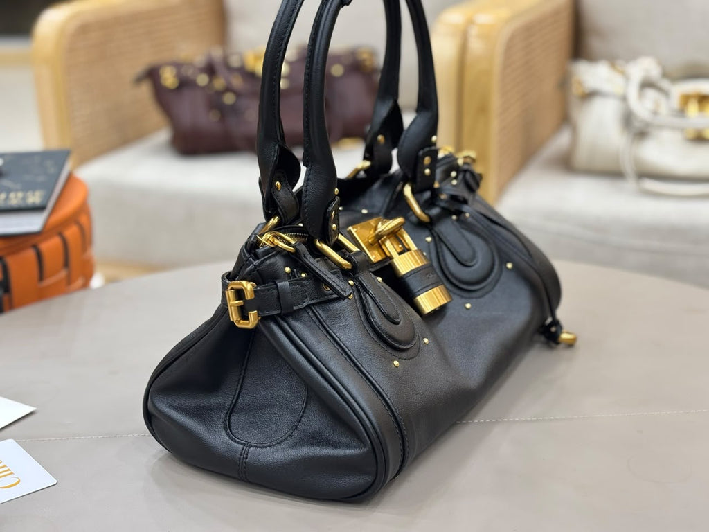 Black Paddington Bag In Leather - 3