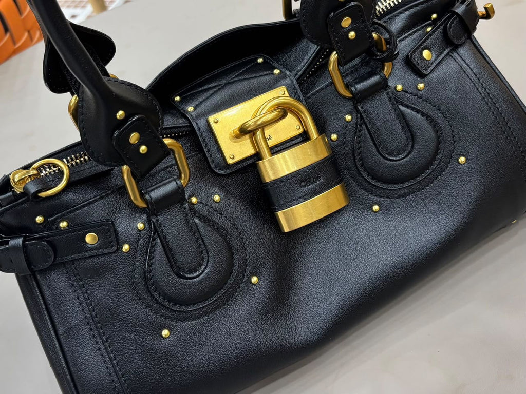Black Paddington Bag In Leather - 6