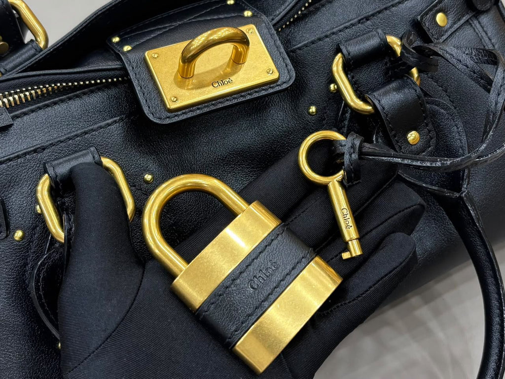 Black Paddington Bag In Leather - 7