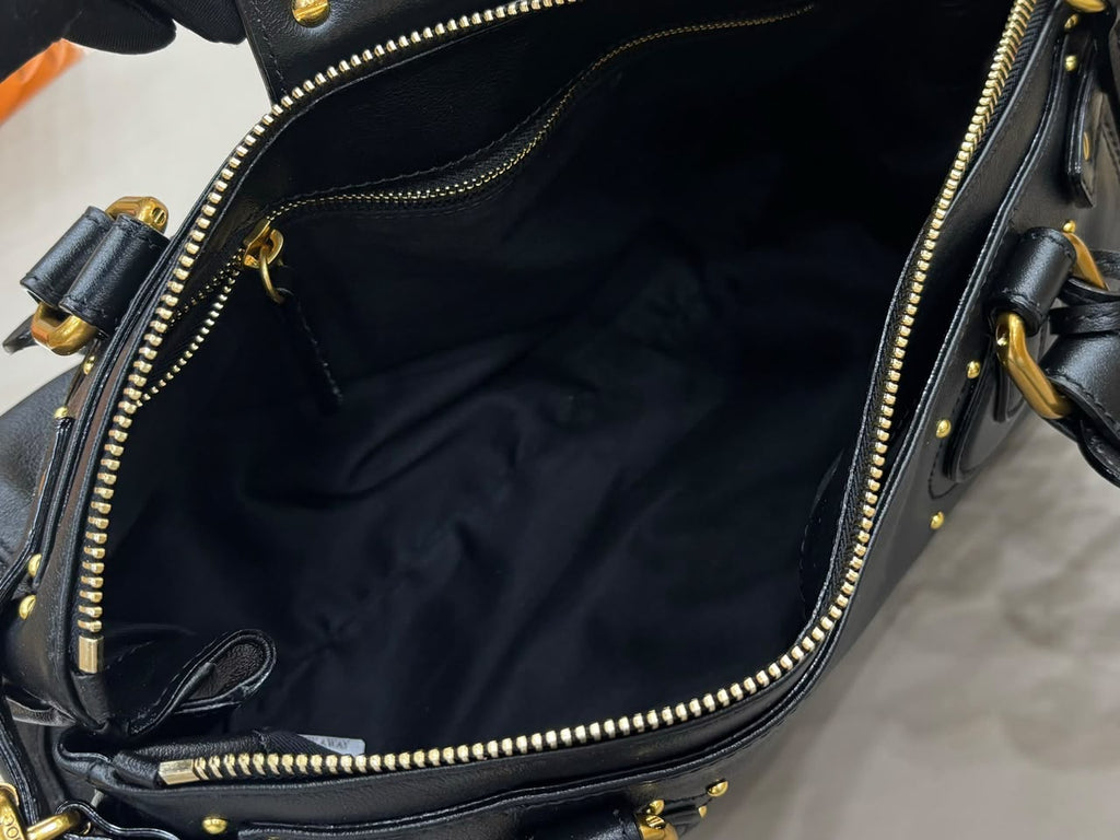 Black Paddington Bag In Leather - 9
