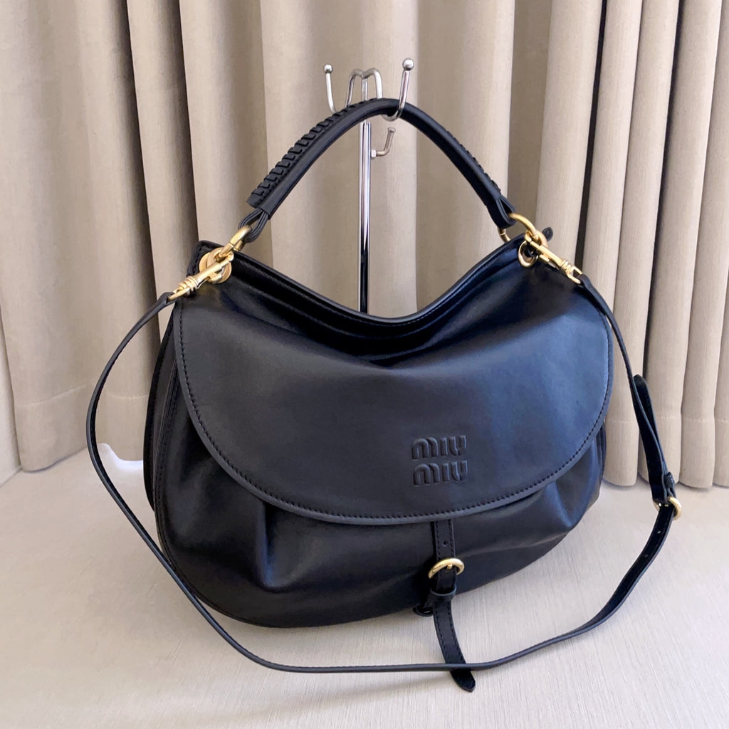 Black Rendez-Vous Leather Bag 3