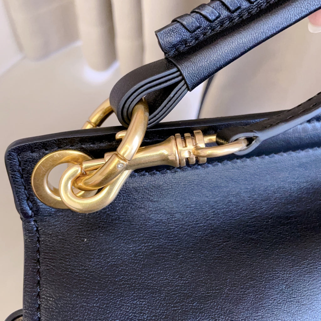 Black Rendez-Vous Leather Bag 9