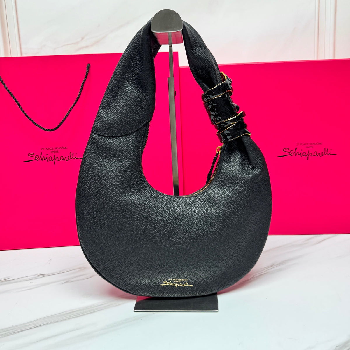 Black Small Soufflé Bag - 4
