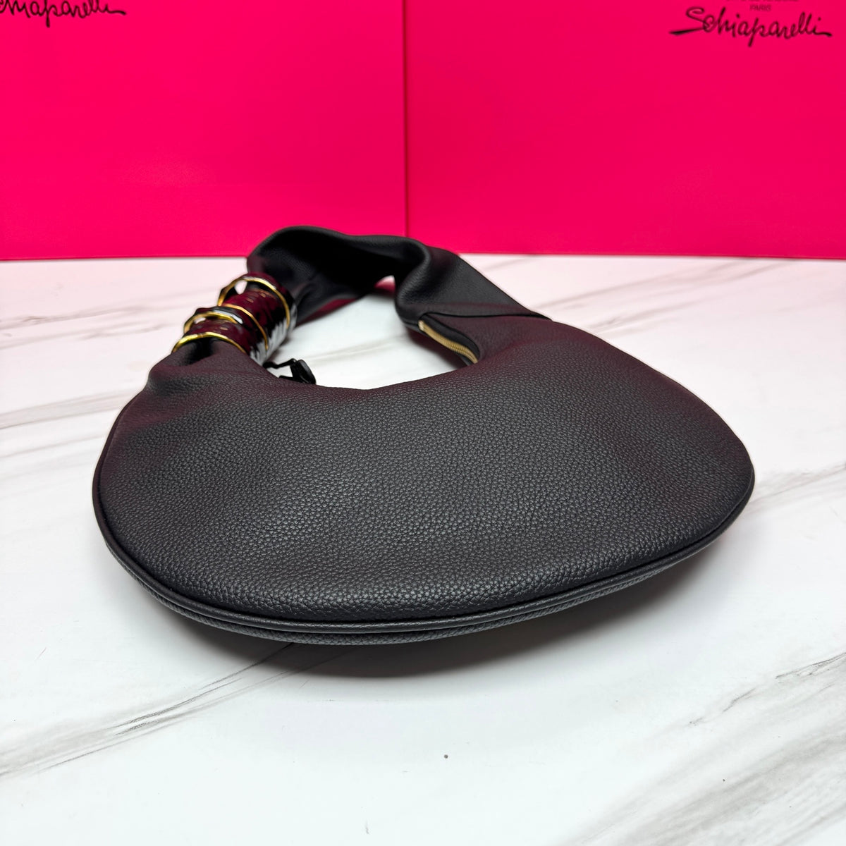 Black Small Soufflé Bag - 5