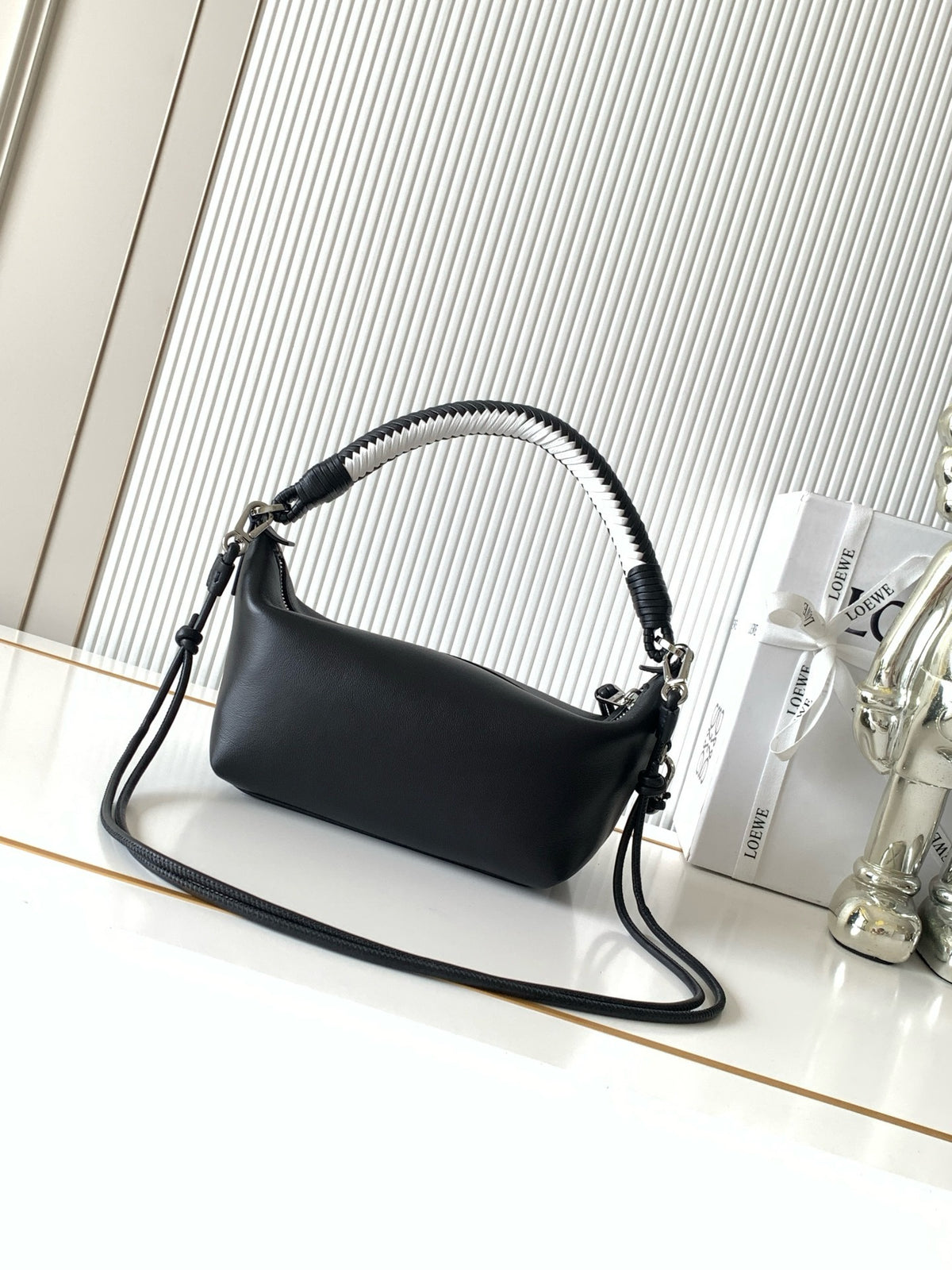 Black/Soft White Cala Mini Bag