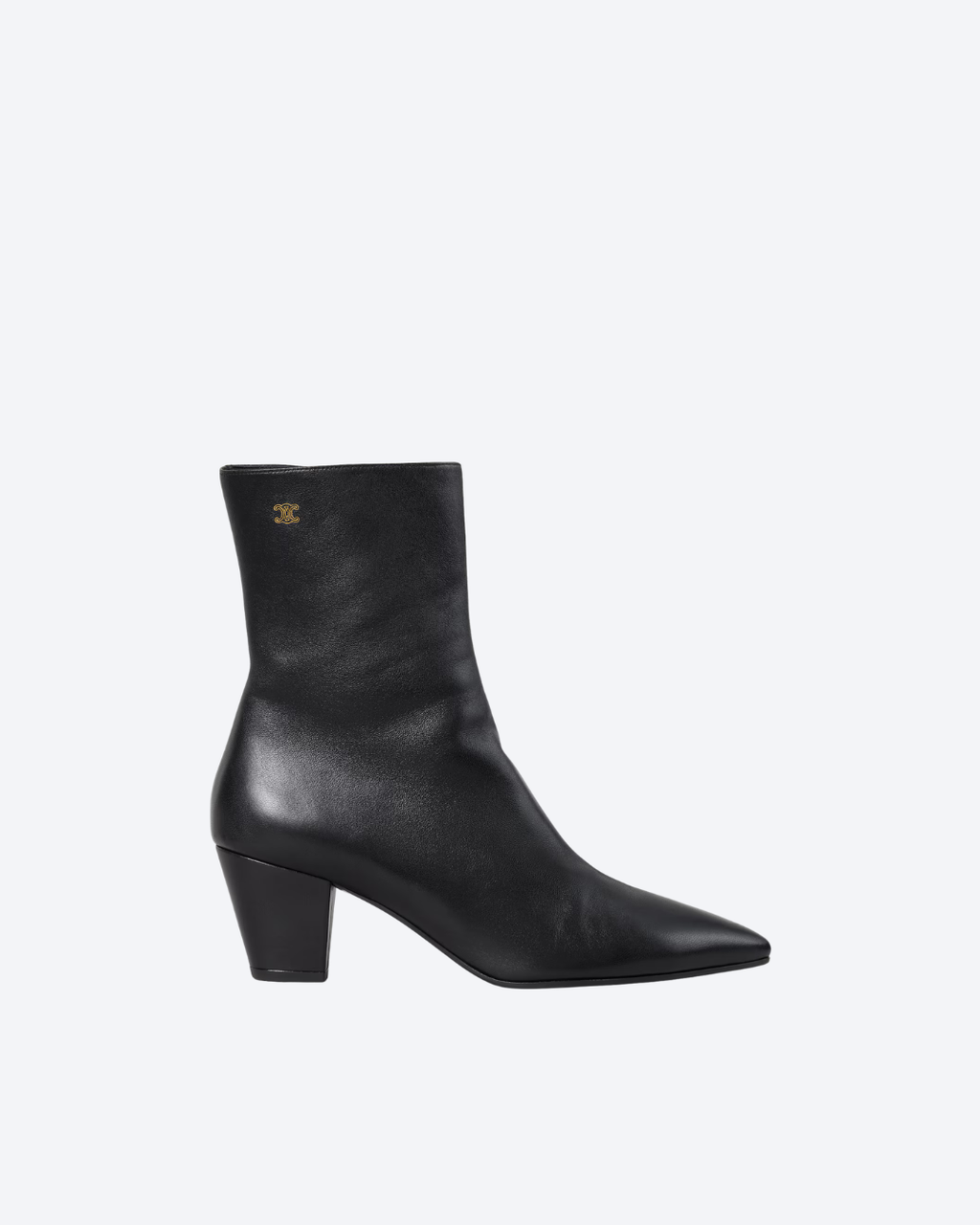 Black Stage Fitted Boot In Lambskin