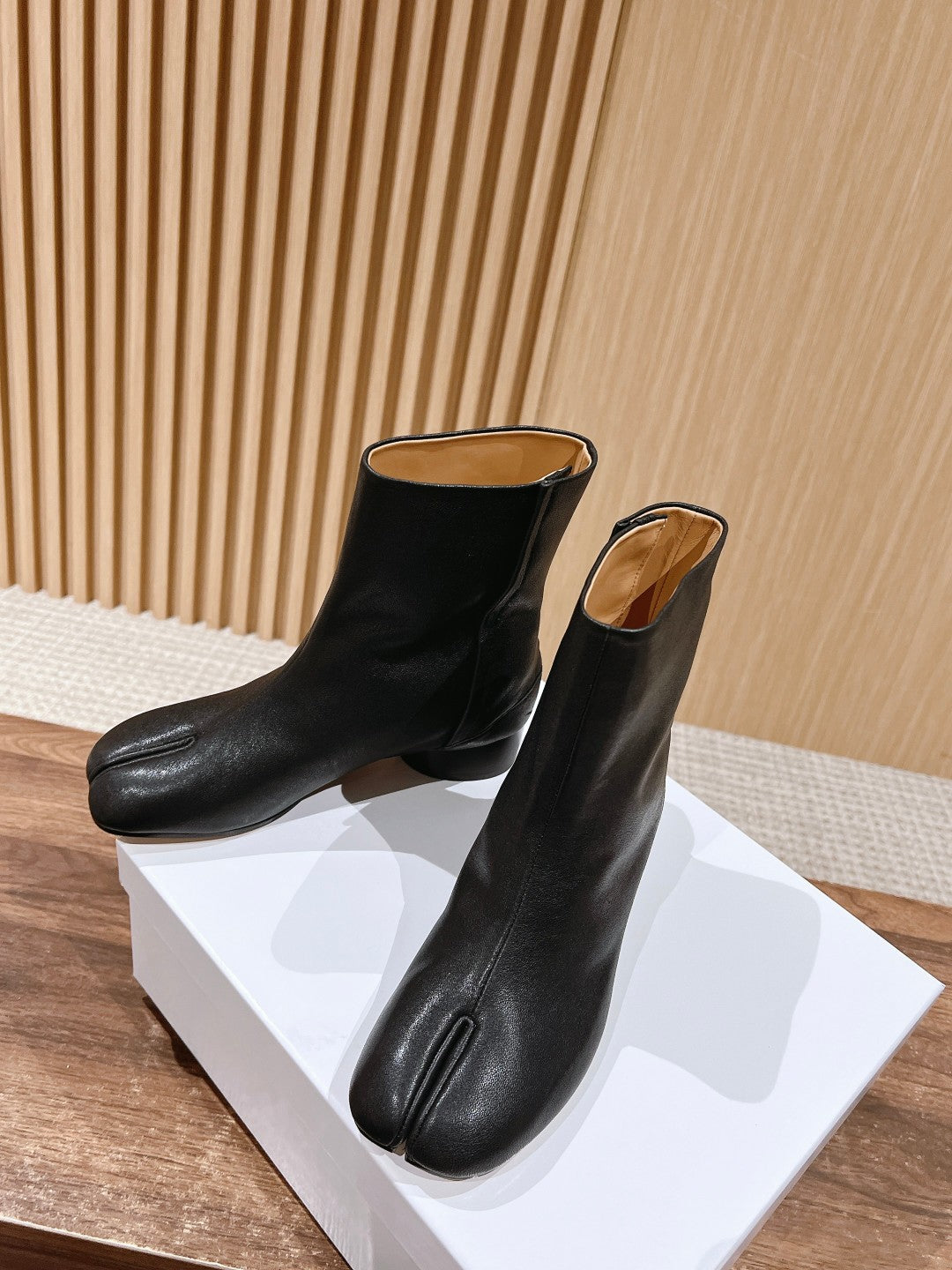 Black Tabi Ankle Boots