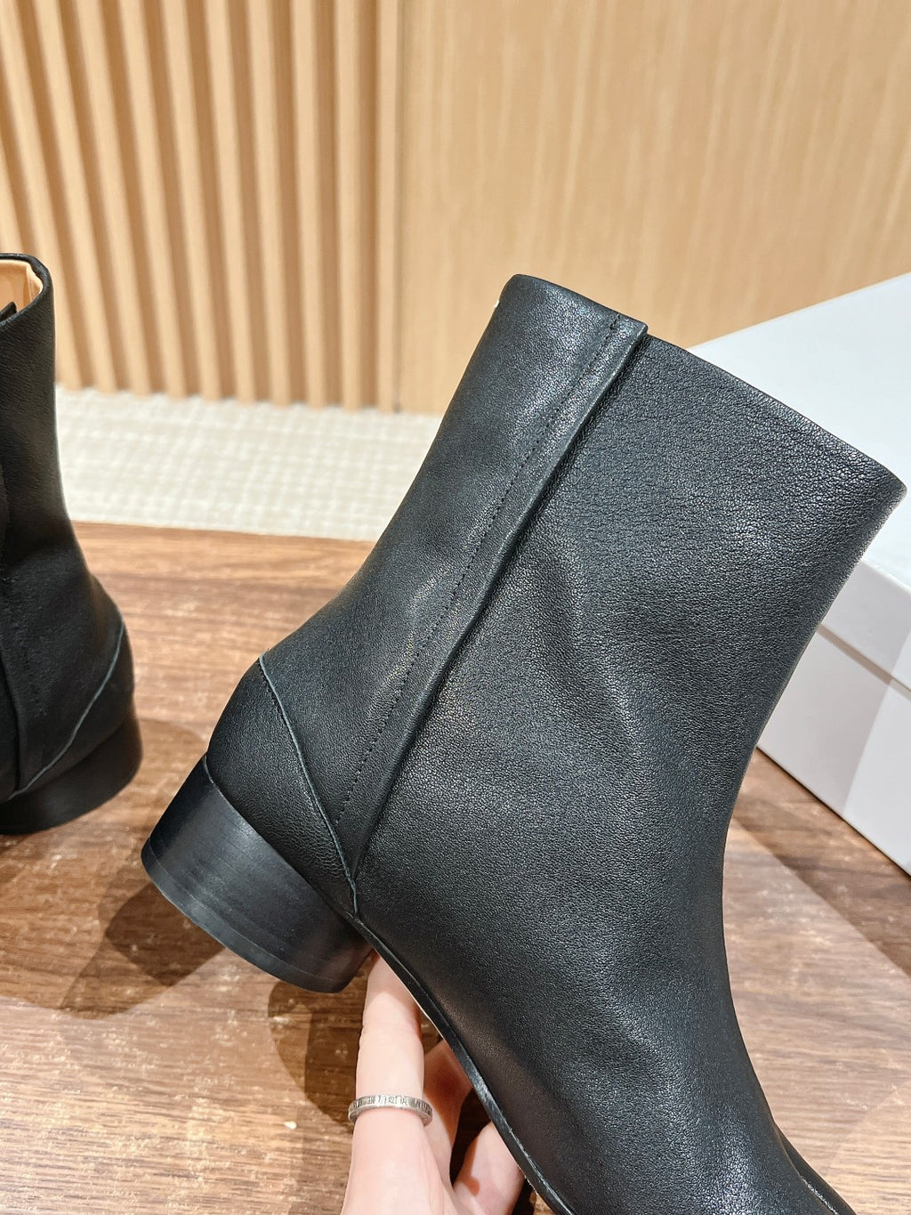 Black Tabi Ankle Boots