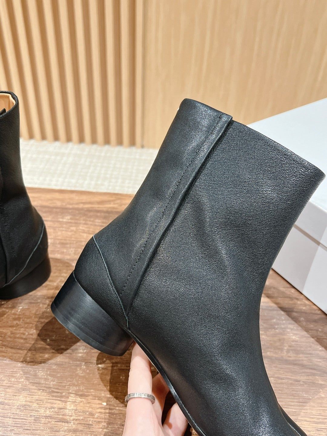 Black Tabi Ankle Boots