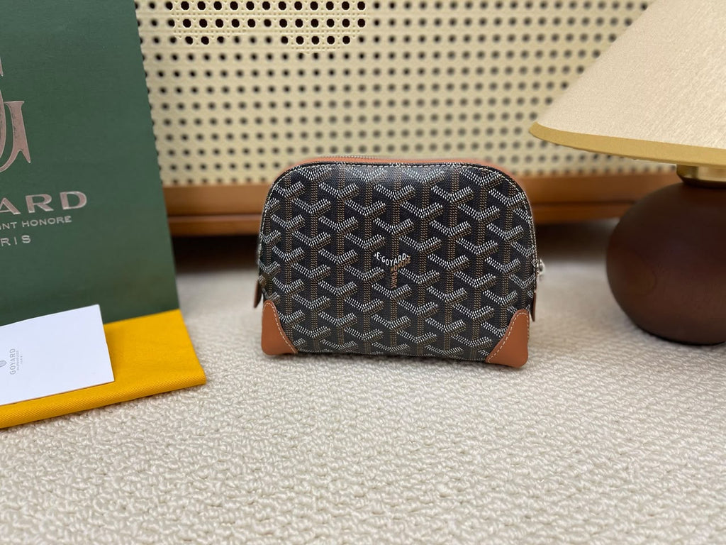 Black & Tan Vendôme Cosmetic Pouch