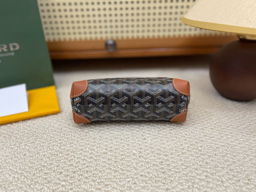 Black & Tan Vendôme Cosmetic Pouch