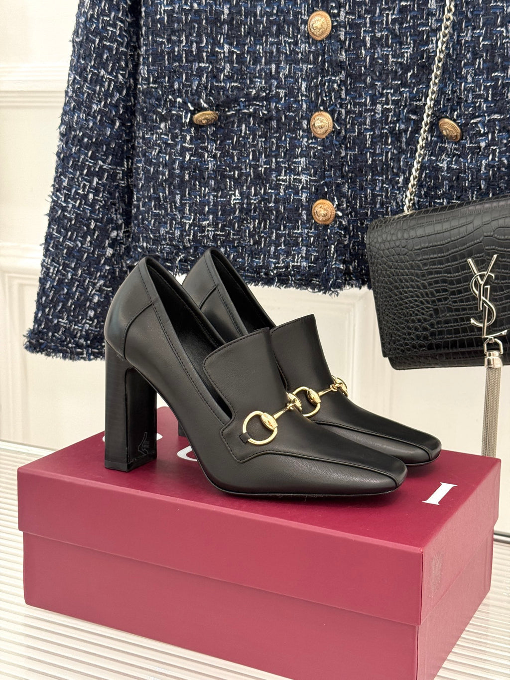 Black Women's Galleria High Heel Loafer - view 2