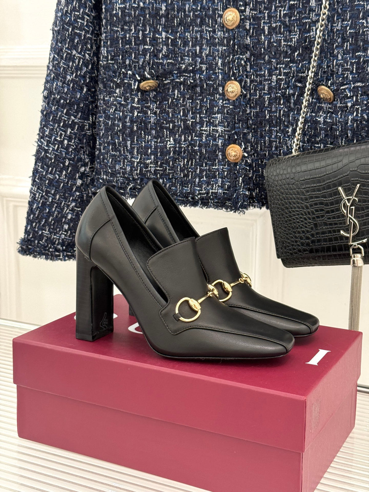 Black Women's Galleria High Heel Loafer - view 2