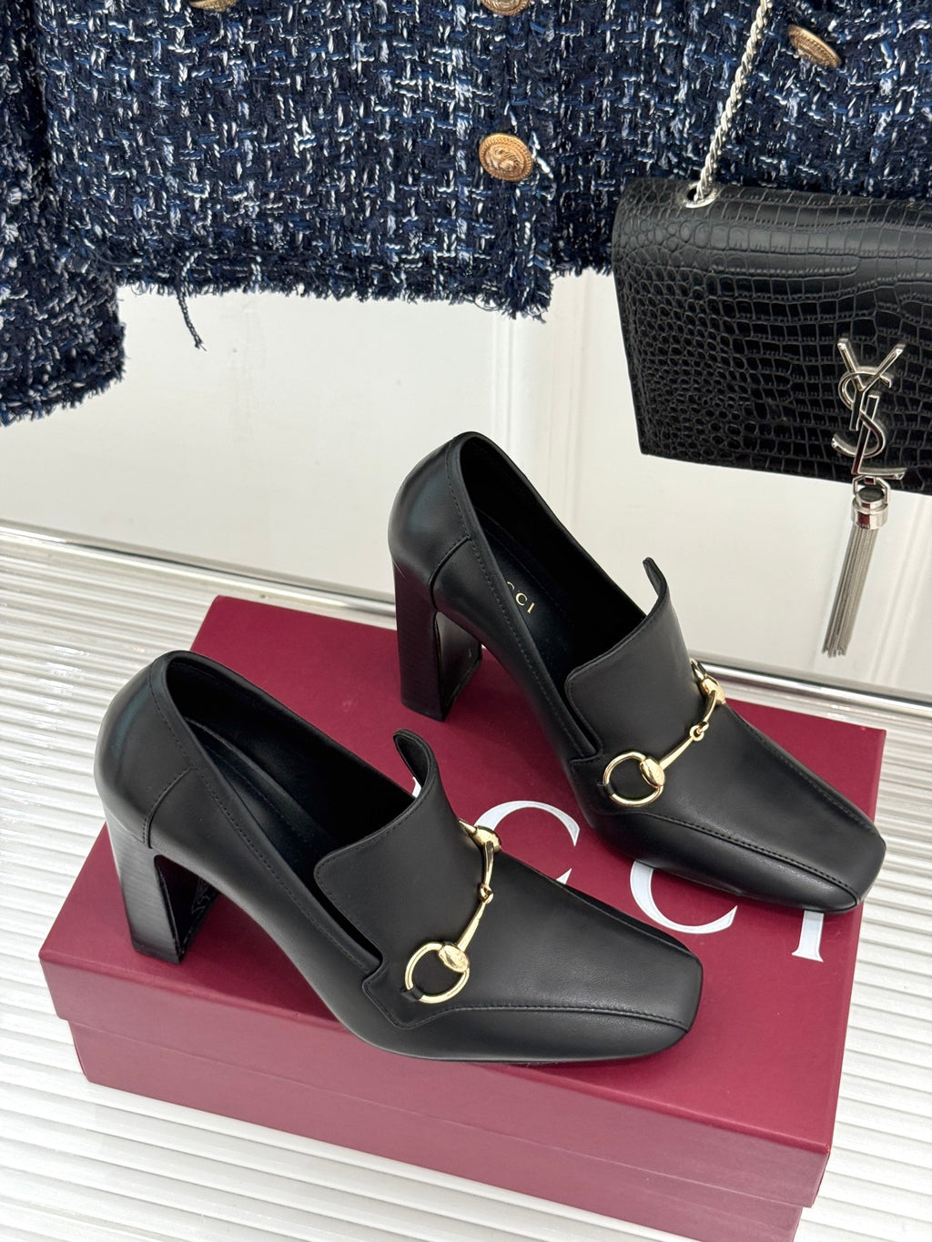 Black Women's Galleria High Heel Loafer - view 4