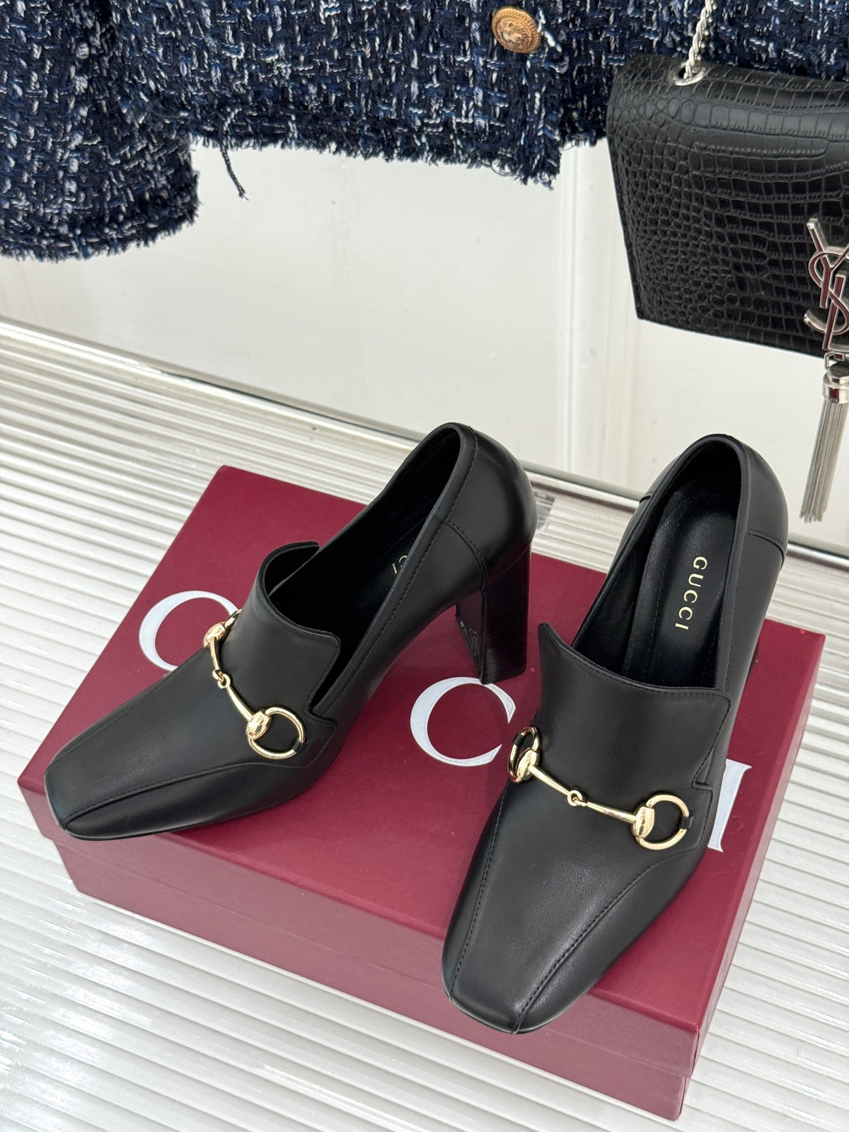 Black Women's Galleria High Heel Loafer - view 5