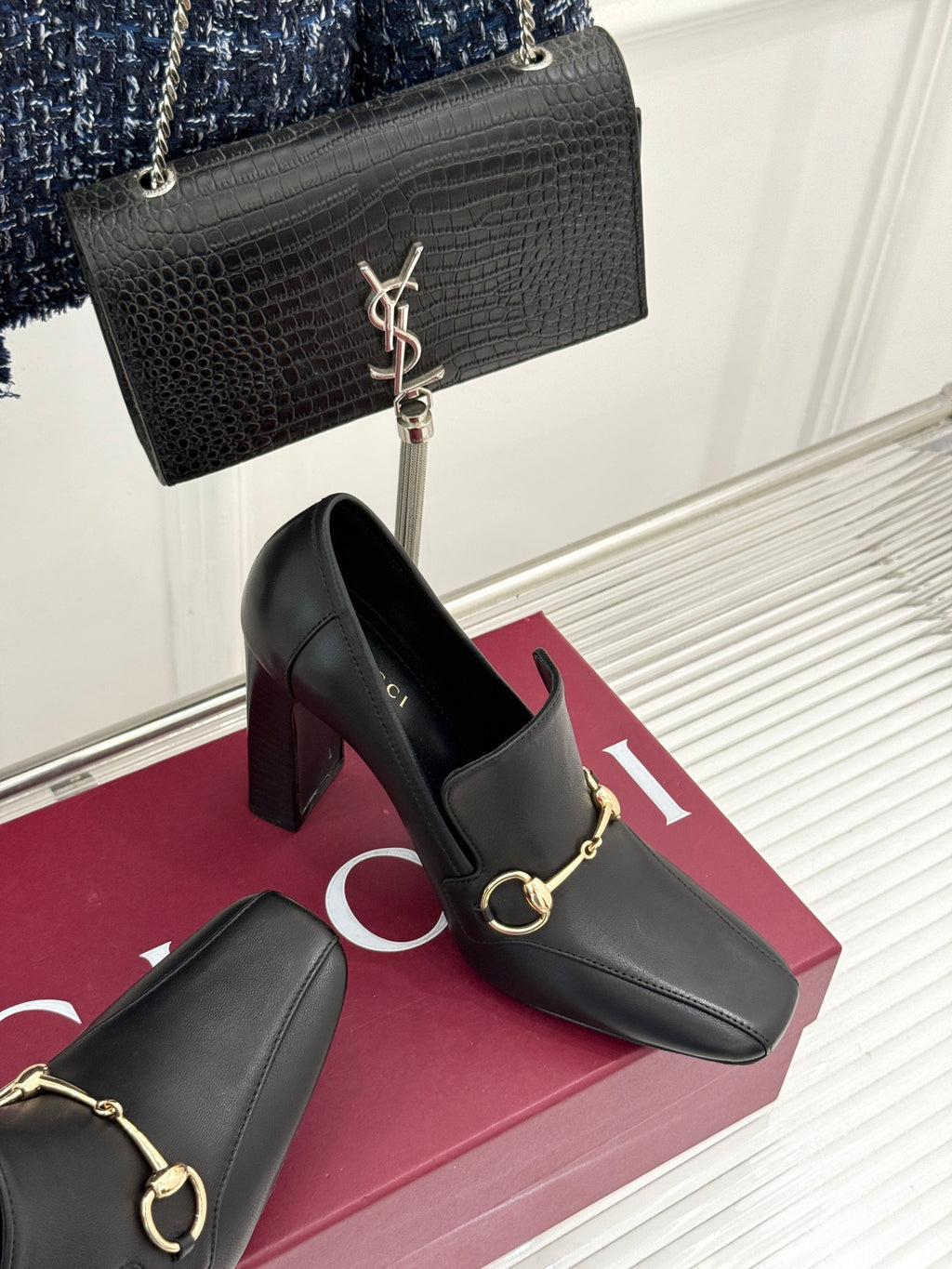Black Women's Galleria High Heel Loafer - view 6