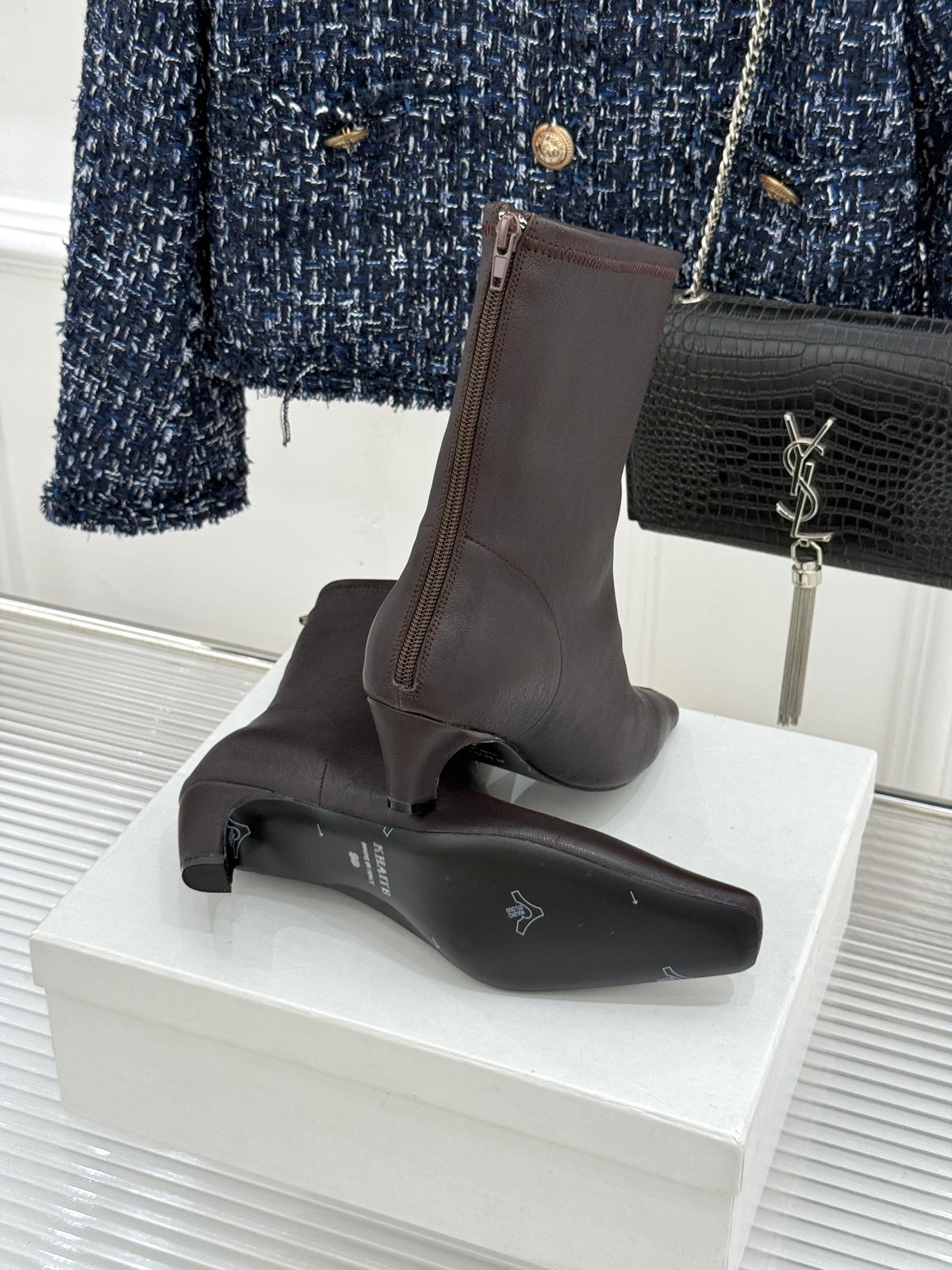 Bordeaux Arizona Stretch Ankle Boot