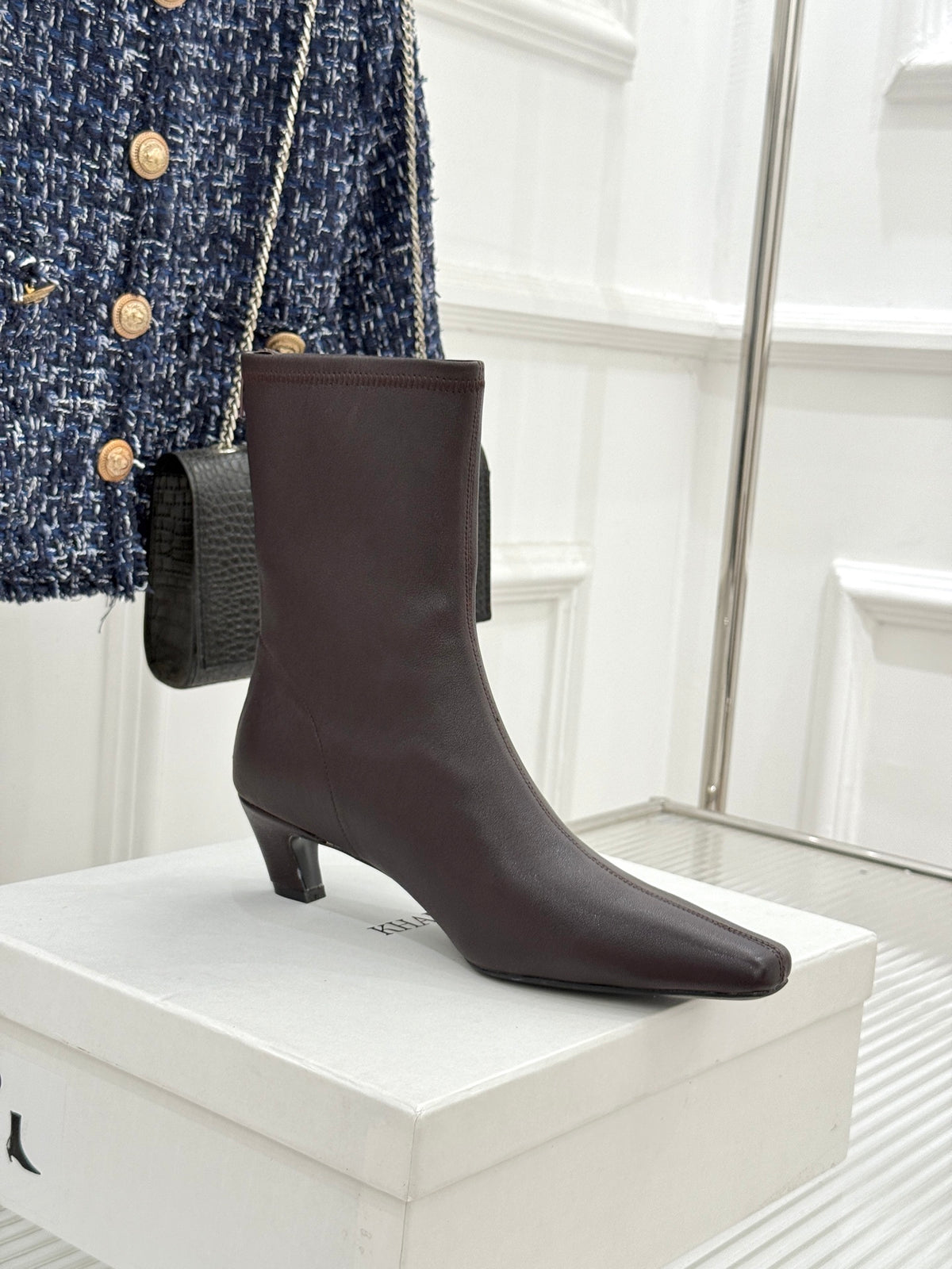 Bordeaux Arizona Stretch Ankle Boot