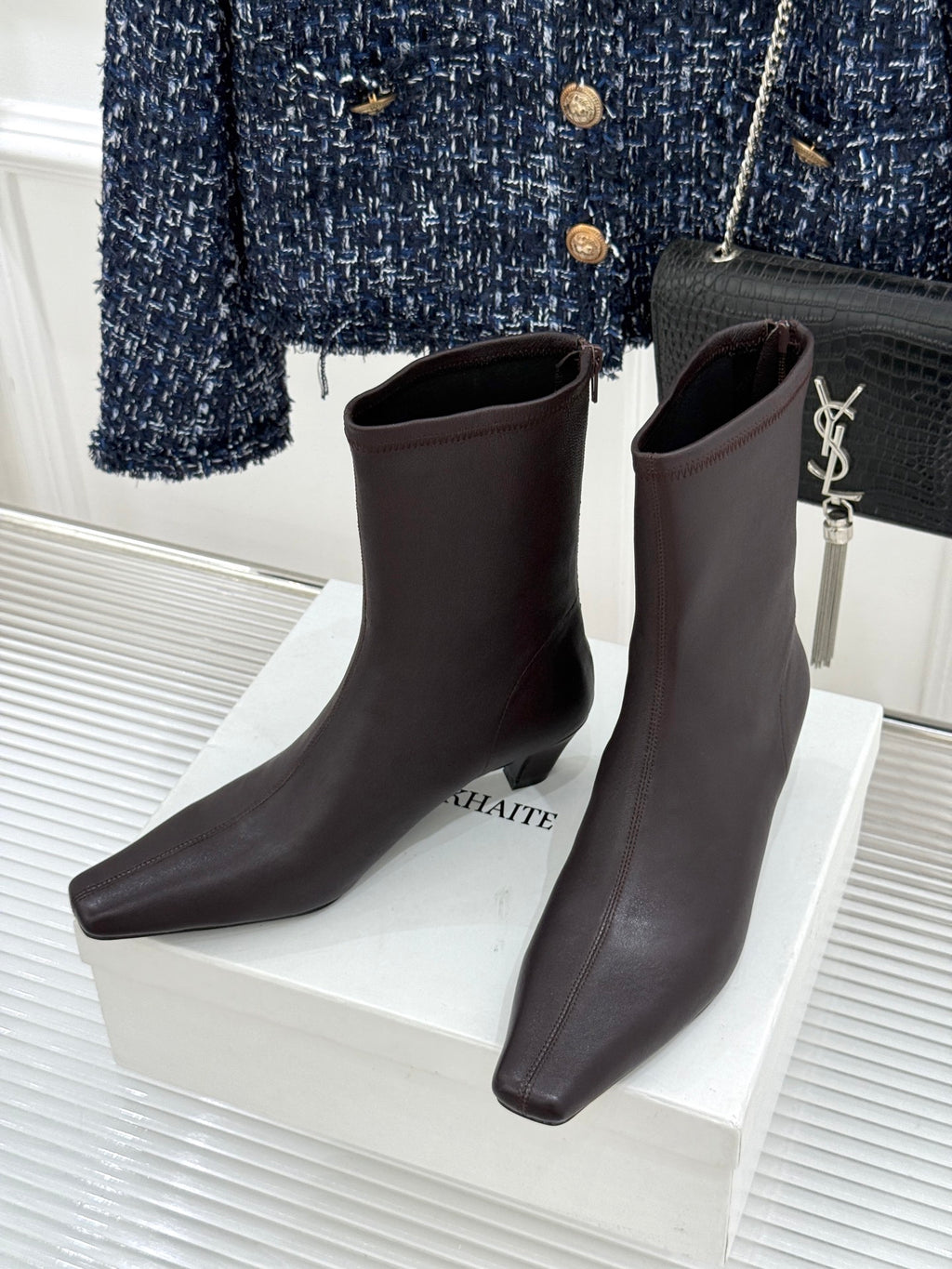 Bordeaux Arizona Stretch Ankle Boot