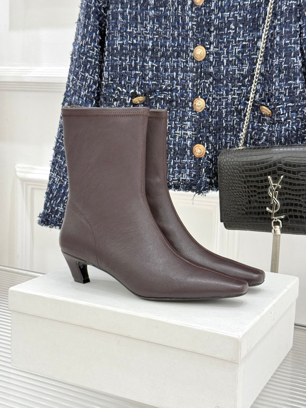 Bordeaux Arizona Stretch Ankle Boot