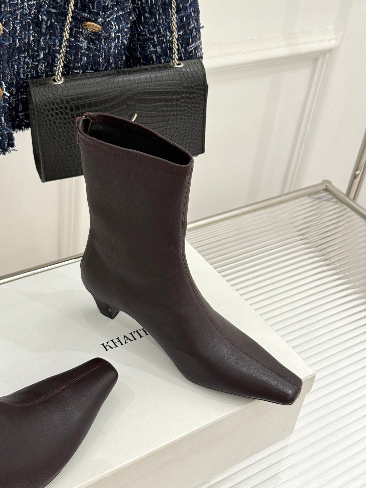 Bordeaux Arizona Stretch Ankle Boot