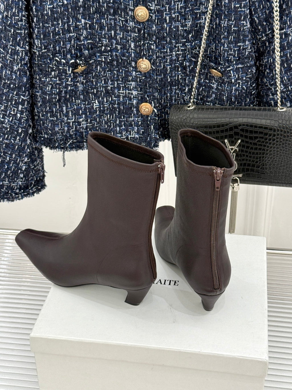 Bordeaux Arizona Stretch Ankle Boot