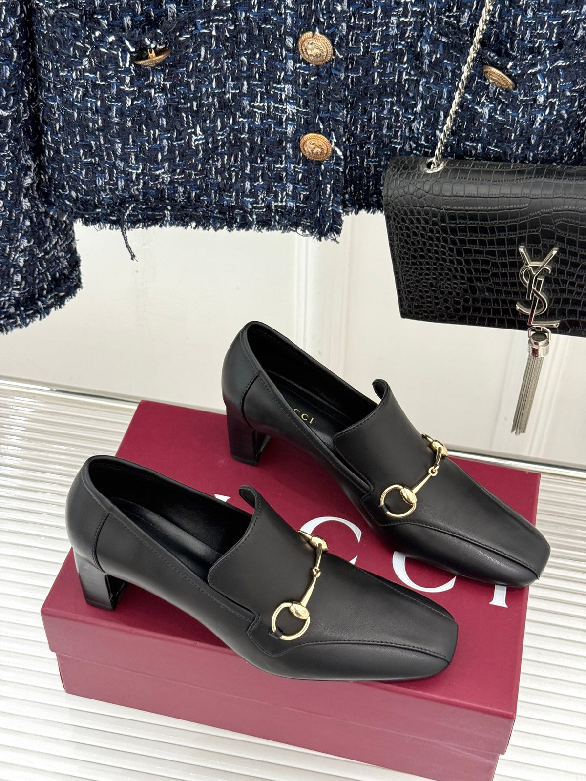 Black Women's Galleria Mid Heel Loafer - view 4
