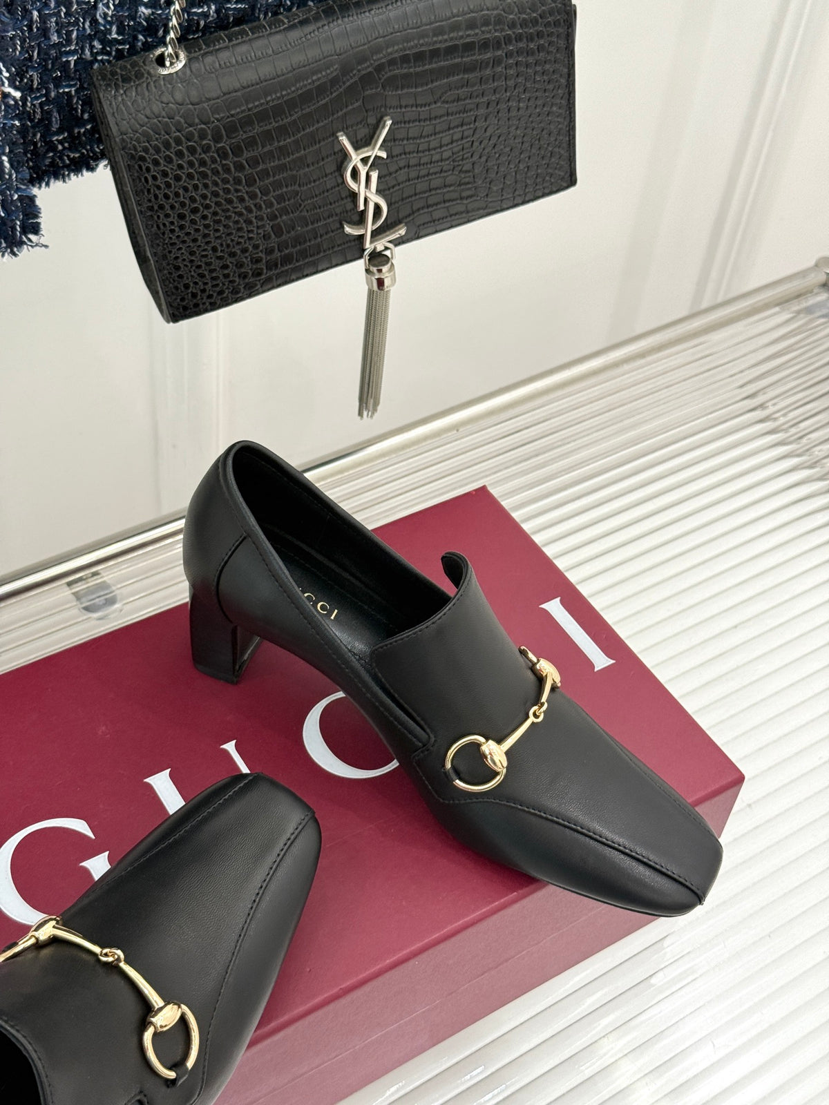 Black Women's Galleria Mid Heel Loafer - view 6