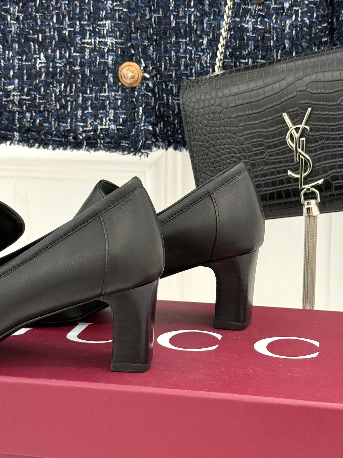 Black Women's Galleria Mid Heel Loafer - view 9