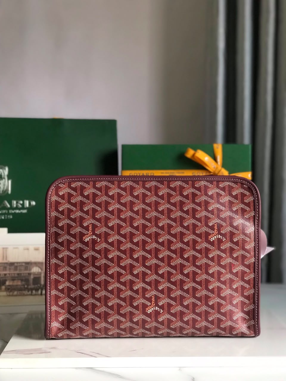Burgundy Jouvence GM Toiletry Bag